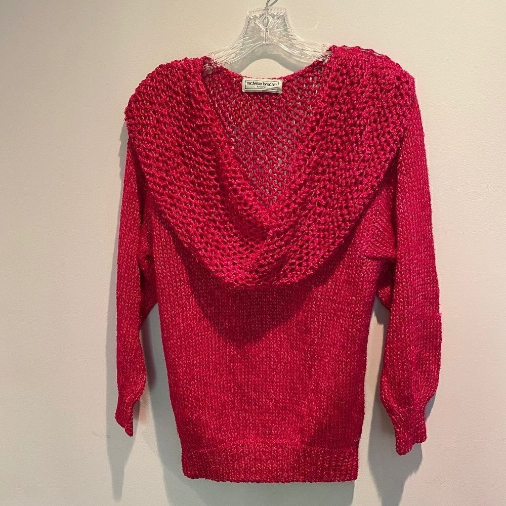 0066 Micheline Boucher for Beverini Hot Pink Sweater NWT
